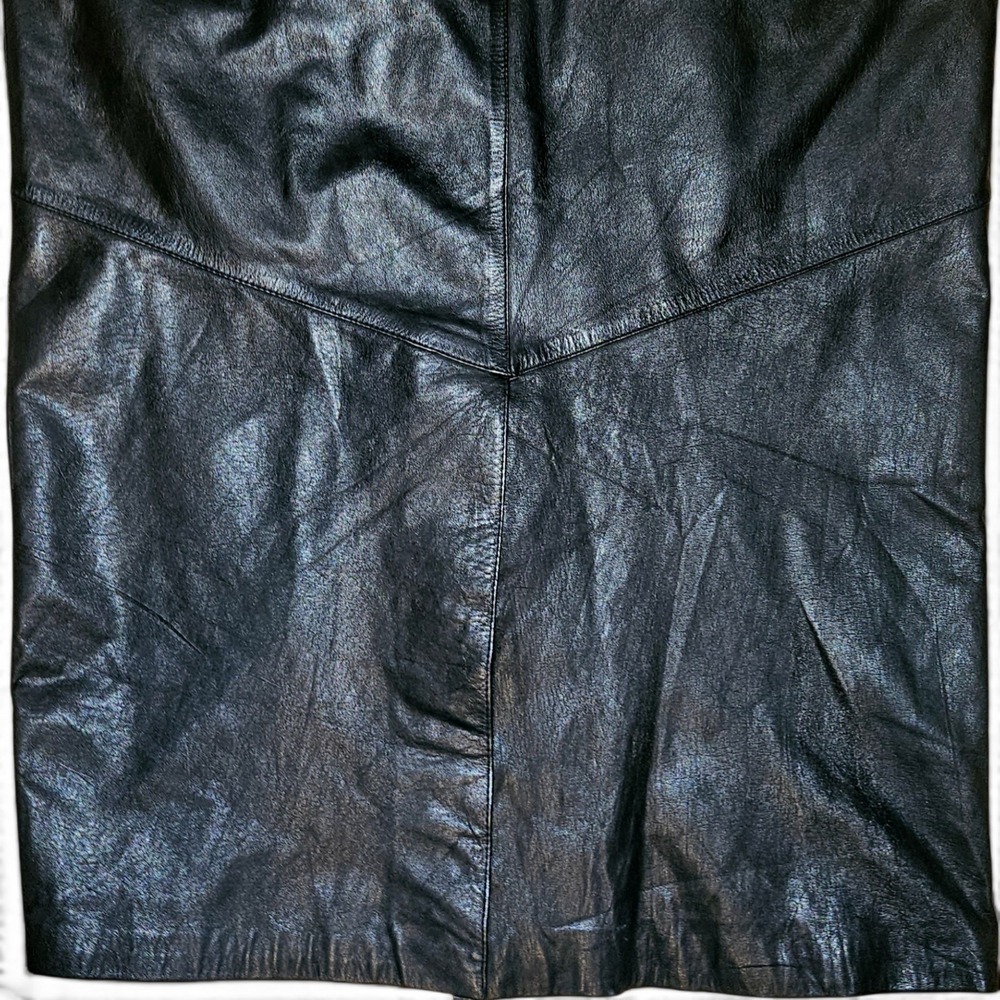 Wilsons Leather Trench Coat Black Duster Small Thinsulate Batwing Dolman Long - Picture 11 of 16